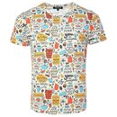 T-Shirt CARISMA buntes Comic-Muster CRM4621 S-XXL