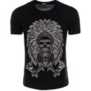 T-Shirt CARISMA Schwarz Indian Skull CRM4499 XXL