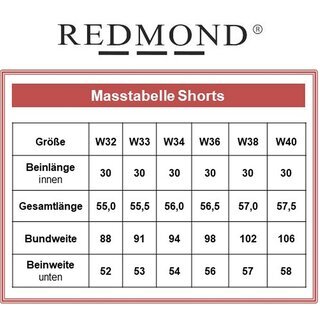 REDMOND Modische Cargobermudashorts 4 Farben W32-W40