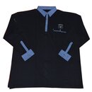 bergrssen Designer Langarm-Poloshirt KAMRO Schwarz 3XL-8XL